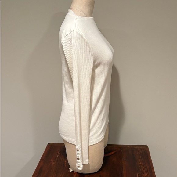 TALBOTS RIBBED FUNNEL NECK PULLOVER SIZE M PETITE - Picture 4 of 10